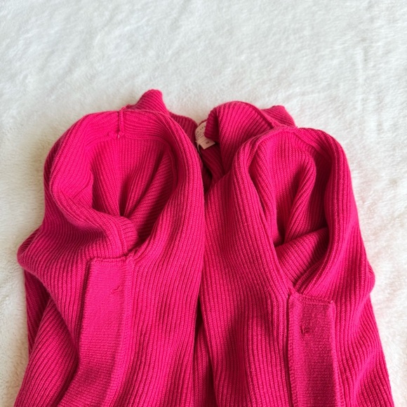 Sezane Merino Wool Cotton Pink Crewneck Long Sleeve Sweater M - Picture 10 of 12